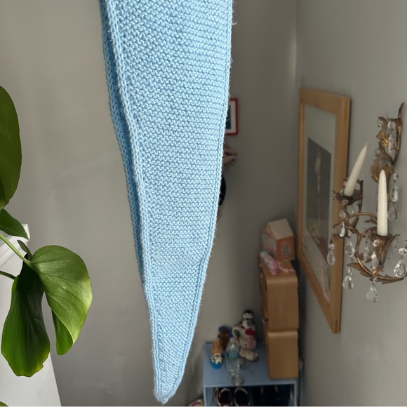 Hooded blue Sophie scarf - Picture 4 of 8